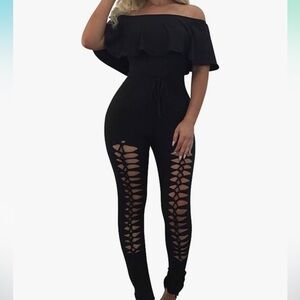 Off the shoulder jumpsuit